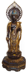 BUDDHA STANDING WITH FLOWER